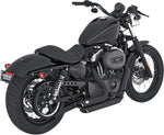 Vance & Hines Shortshots Staggered Exhaust System For Harley Davidson XL 1200 C 2004-2013 - Black