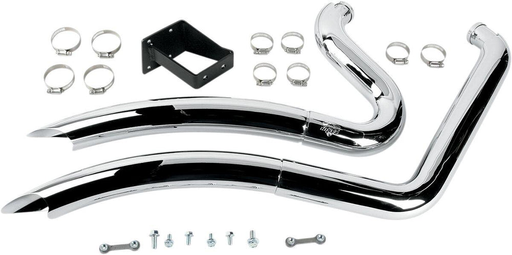 Vance & Hines Big Radius 2:2 Exhaust System For Big Dog K9 1917 2006-2010 - Chrome