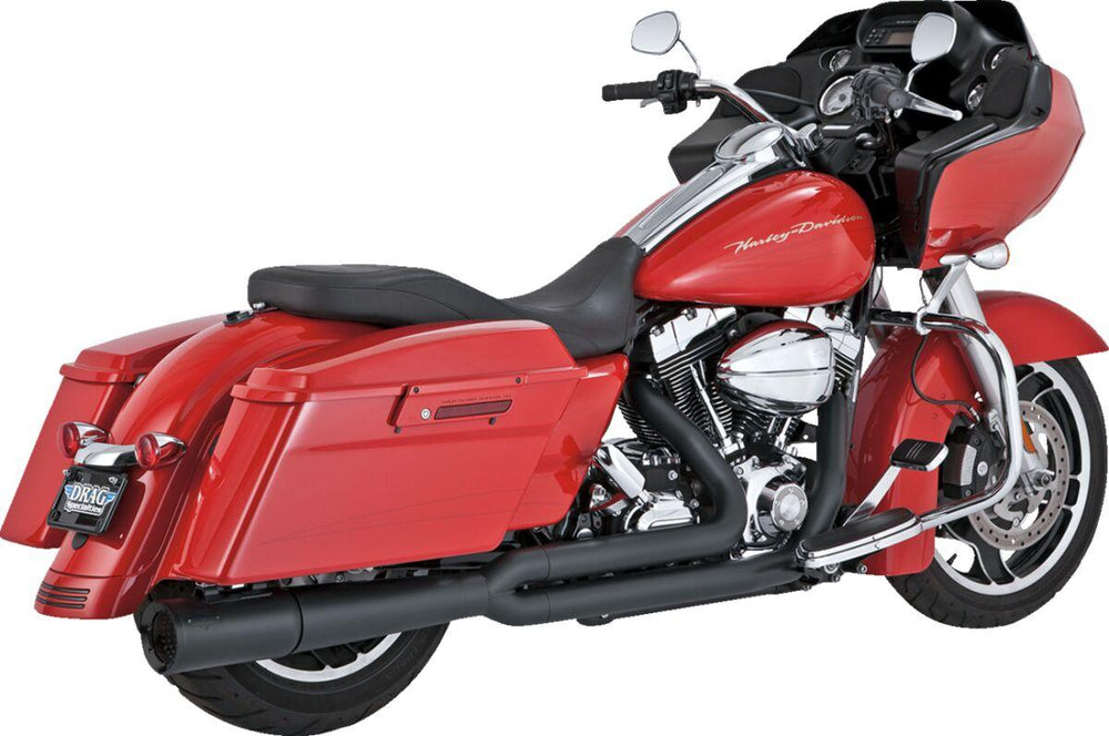 Vance & Hines Pro Pipe 2 Into 1 Exhaust System For Harley Davidson FLHR 1584 2009-2011 - Black