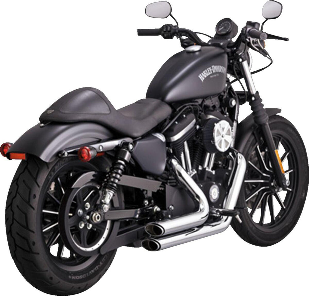 Vance & Hines Shortshots Staggered Exhaust System For Harley Davidson XL1200C 2014-2020 - Chrome