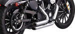Vance & Hines Shortshots Staggered Exhaust System For Harley Davidson XL1200C 2014-2020 - Chrome