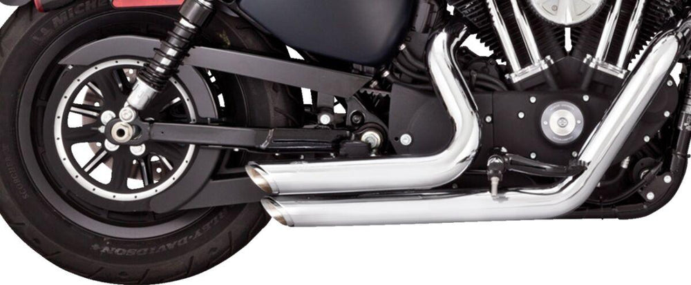 Vance & Hines Shortshots Staggered Exhaust System For Harley Davidson XL1200C 2014-2020 - Chrome