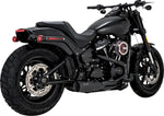 Vance & Hines 2 Into 1 Hi-Output Short Exhaust System For Harley Davidson FLDE 1750 2018-2020 - Black