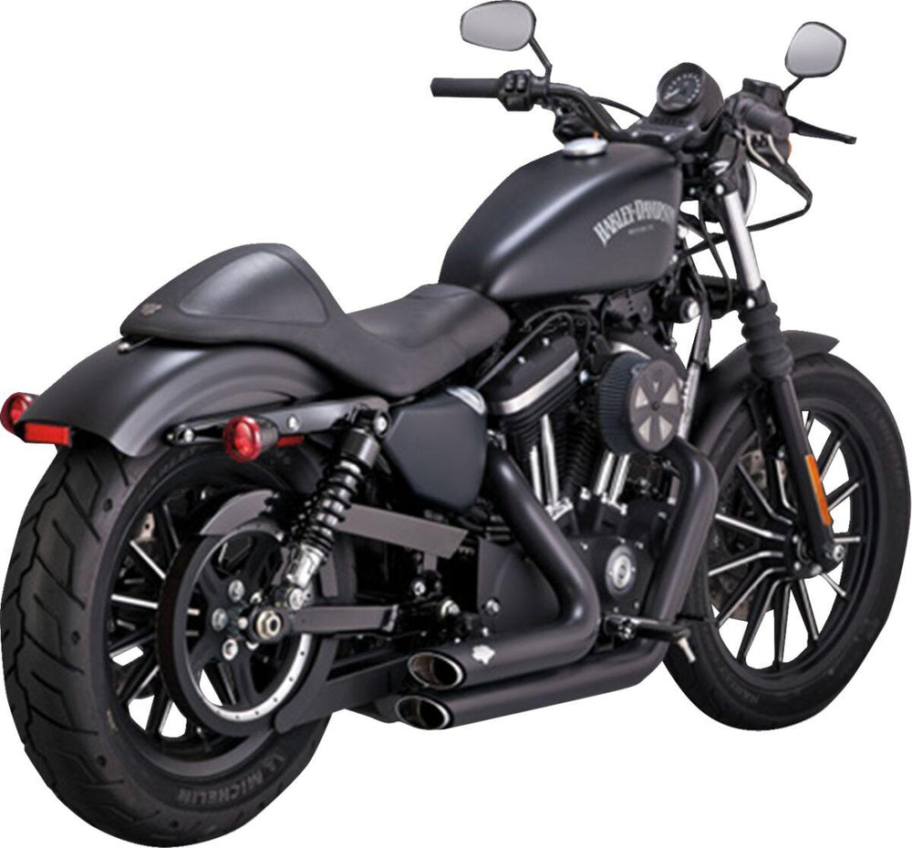 Vance & Hines Shortshots Staggered Exhaust System For Harley Davidson XL1200C 2014-2020 - Black