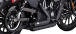 Vance & Hines Shortshots Staggered Exhaust System For Harley Davidson XL1200C 2014-2020 - Black