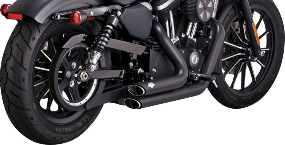 Vance & Hines Shortshots Staggered Exhaust System For Harley Davidson XL1200C 2014-2020 - Black