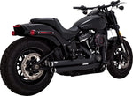 Vance & Hines Big Shots Staggered 2-into-2 Exhaust System For Harley Davidson FXST 1750 2020-2024 - Black