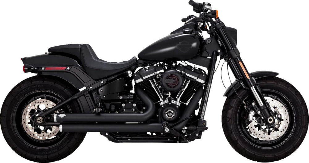 Vance & Hines Big Shots Staggered 2-into-2 Exhaust System For Harley Davidson FXST 1750 2020-2024 - Black