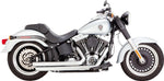 Vance & Hines Big Shots Staggered 2-into-2 Exhaust System For Harley Davidson FLS 1690 2012-2016 - Chrome