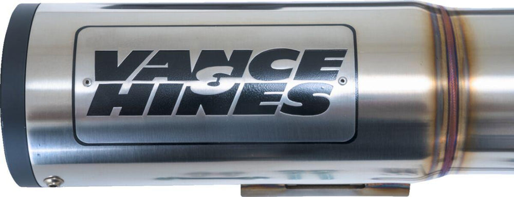Vance & Hines Hi Output Exhaust System For Harley Davidson FLH 1868 ABS 2021 - Brushed Works/Silver