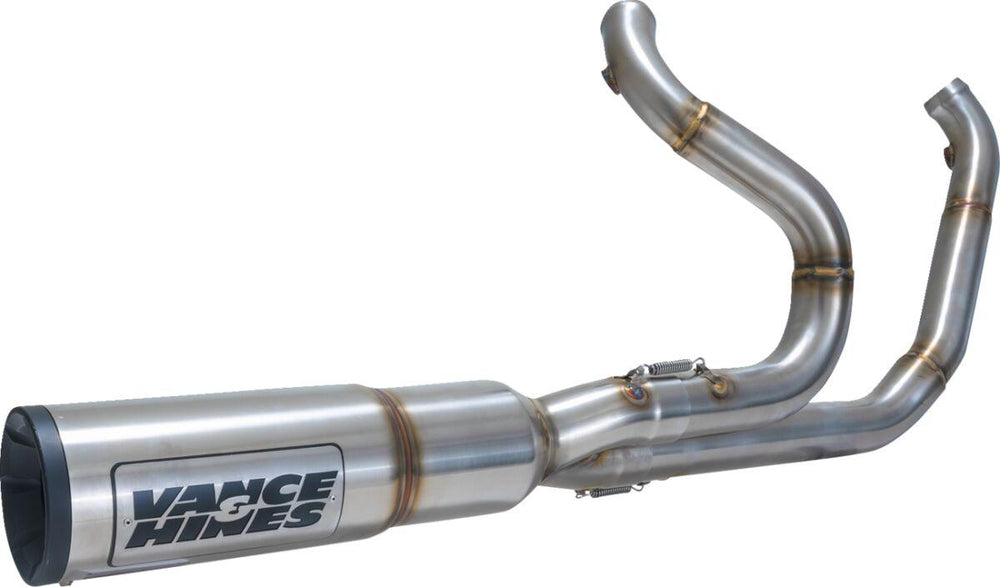 Vance & Hines Hi Output Exhaust System For Harley Davidson FLH 1868 ABS 2021 - Brushed Works/Silver