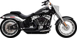 Vance & Hines Shortshots Staggered Exhaust System For Harley Davidson FLFB 1750 2018-2020 - Black