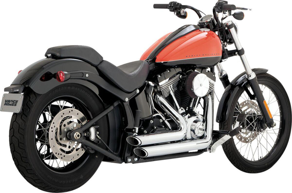 Vance & Hines Shortshots Staggered Exhaust System For Harley Davidson FLS 1690 2012-2017 - Chrome