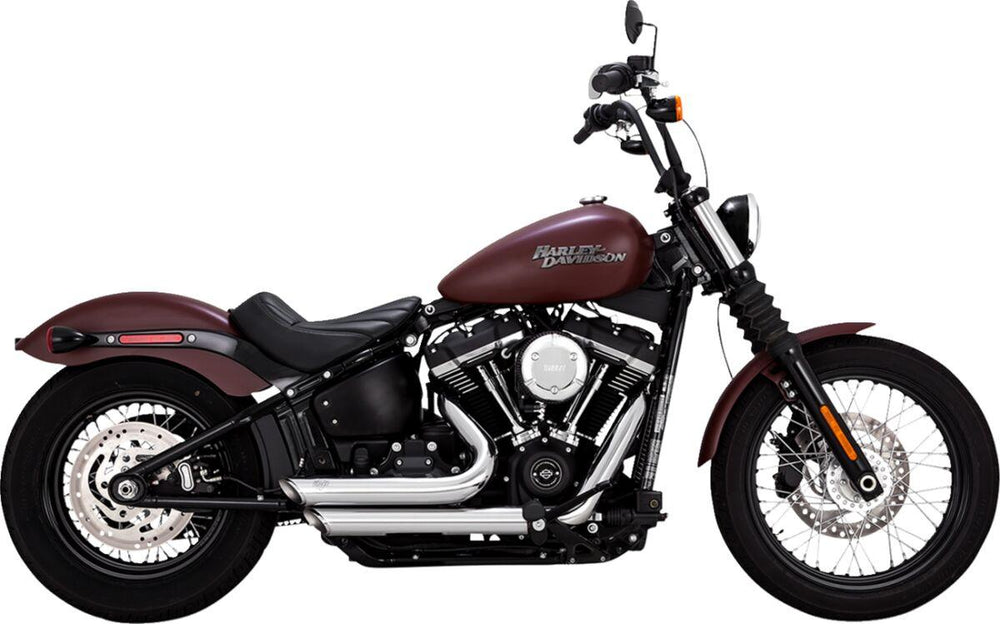 Vance & Hines Shortshots Staggered Exhaust System For Harley Davidson FLDE 1750 2018-2020 - Chrome