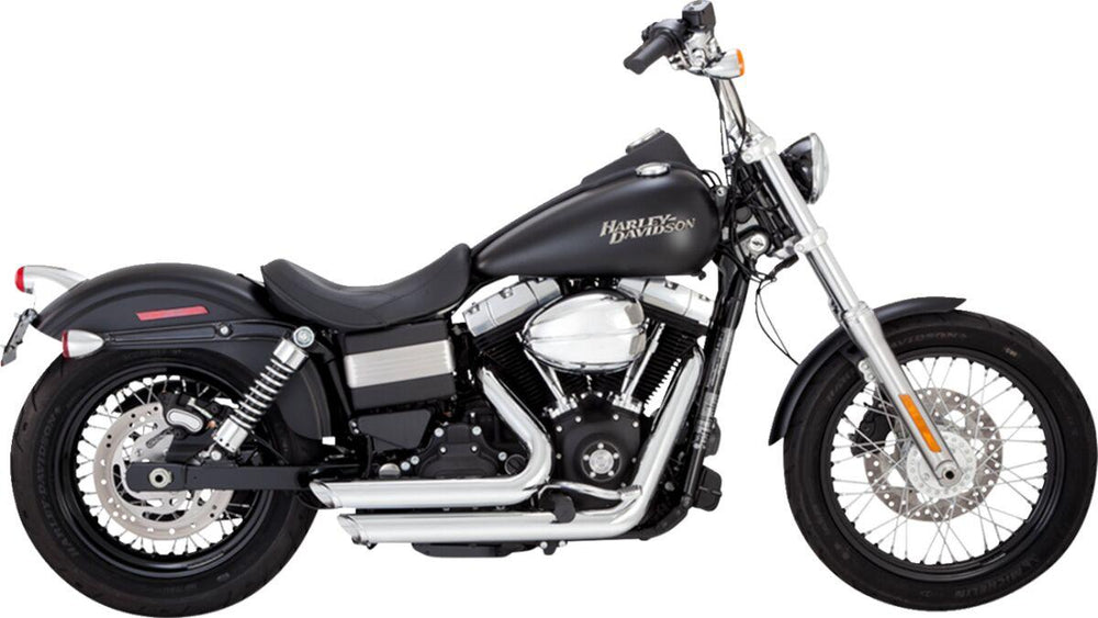 Vance & Hines Shortshots Staggered Exhaust System For Harley Davidson FXDB 1584 2012-2013 - Chrome
