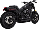 Vance & Hines Shortshots Staggered Exhaust System For Harley Davidson FXST 1750 2020-2024 - Black