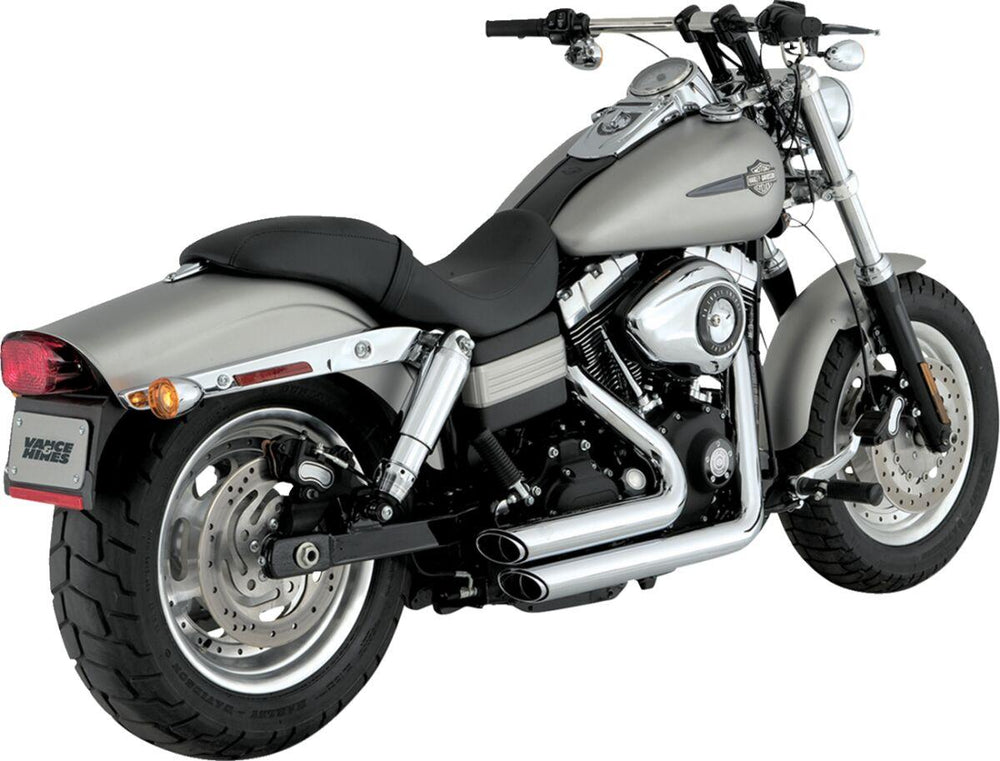 Vance & Hines Shortshots Staggered Exhaust System For Harley Davidson FXD 1584 2007-2010 - Chrome