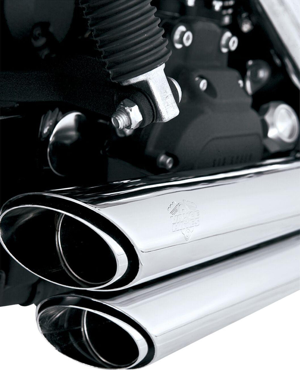 Vance & Hines Shortshots Staggered Exhaust System For Harley Davidson FXD 1584 2007-2010 - Chrome