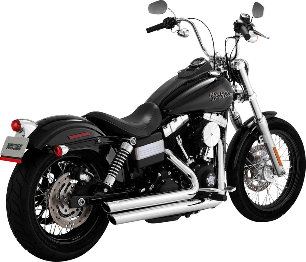 Vance & Hines 2-into-2 Big Shots Exhaust System For Harley Davidson FXD 1584 2007-2010 - Chrome