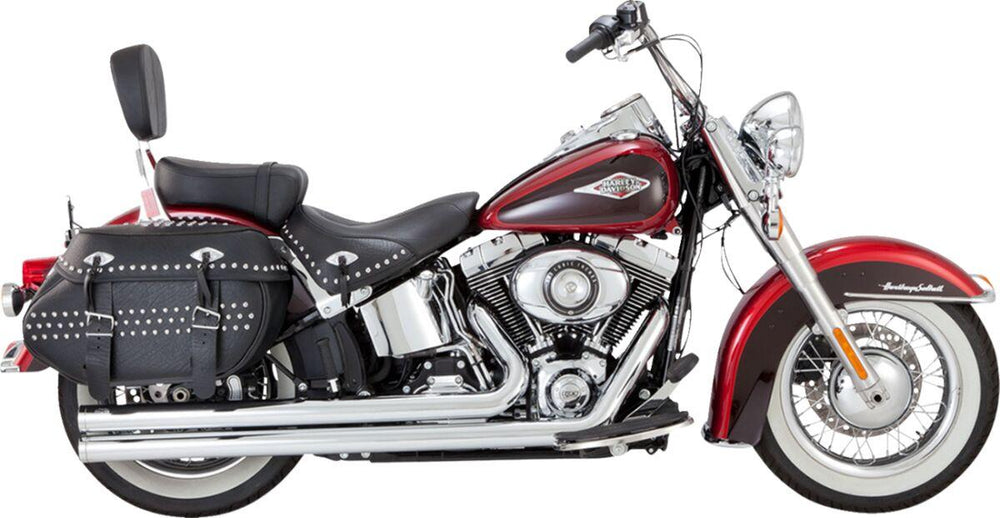 Vance & Hines 2-into-2 Big Shots Exhaust System For Harley Davidson FXSTI 1450 EFI 2004-2006 - Chrome