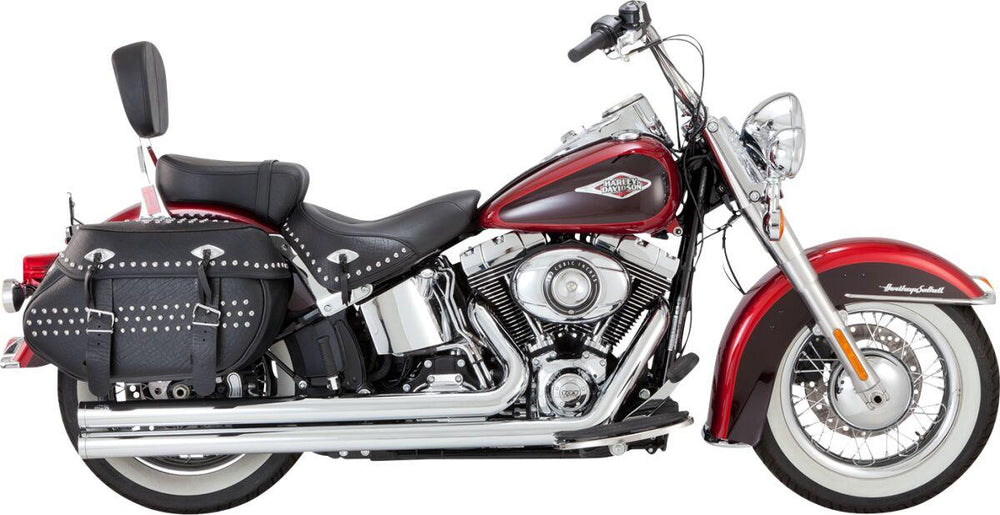Vance & Hines 2-into-2 Big Shots Exhaust System For Harley Davidson FXSTI 1450 EFI 2004-2006 - Chrome