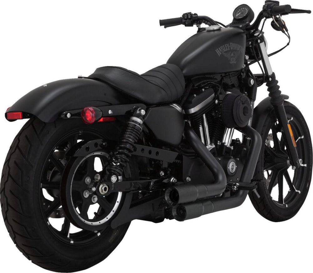 Vance & Hines 2-into-2 Mini Grenades Exhaust System For Harley Davidson XL1200C 2014-2020 - Black