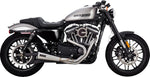 Vance & Hines 2 Into 1 Upsweep Exhaust System For Harley Davidson XL1200C 2014-2020 - Brushed