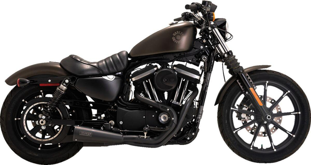 Vance & Hines Upsweep 2 Into 1 Exhaust System For Harley Davidson XL 1200 C 2004-2013 - Matte Black