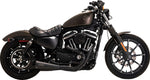 Vance & Hines Upsweep 2 Into 1 Exhaust System For Harley Davidson XL 1200 C 2004-2013 - Matte Black