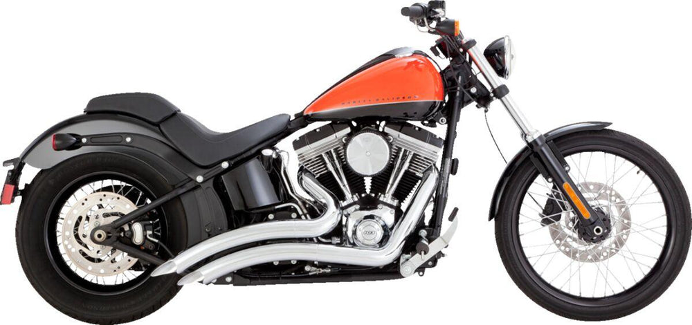 Vance & Hines 2-into-2 Big Radius Exhaust System For Harley Davidson FLST 1340 1986-1990 - Chrome
