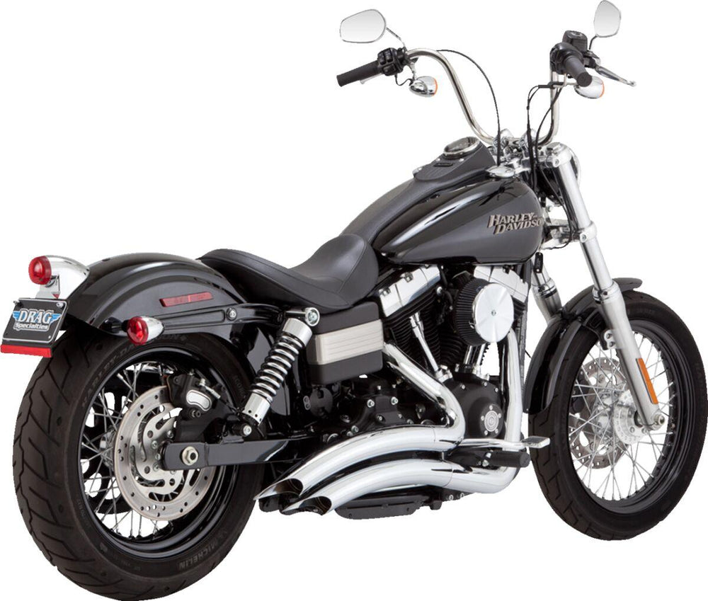 Vance & Hines 2-into-2 Big Radius Exhaust System For Harley Davidson FXD 1584 2007-2009 - Chrome
