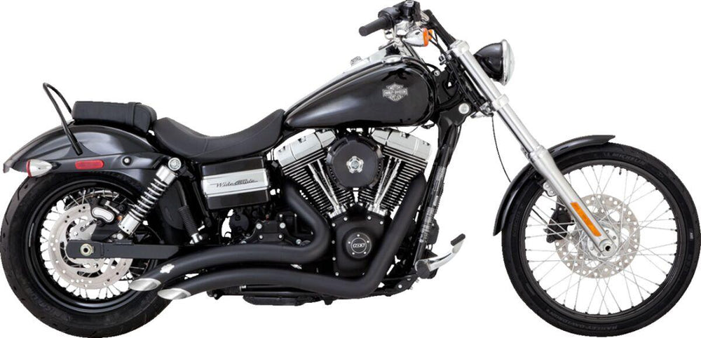 Vance & Hines 2-into-2 Big Radius Exhaust System For Harley Davidson FXD 1584 2007-2009 - Black