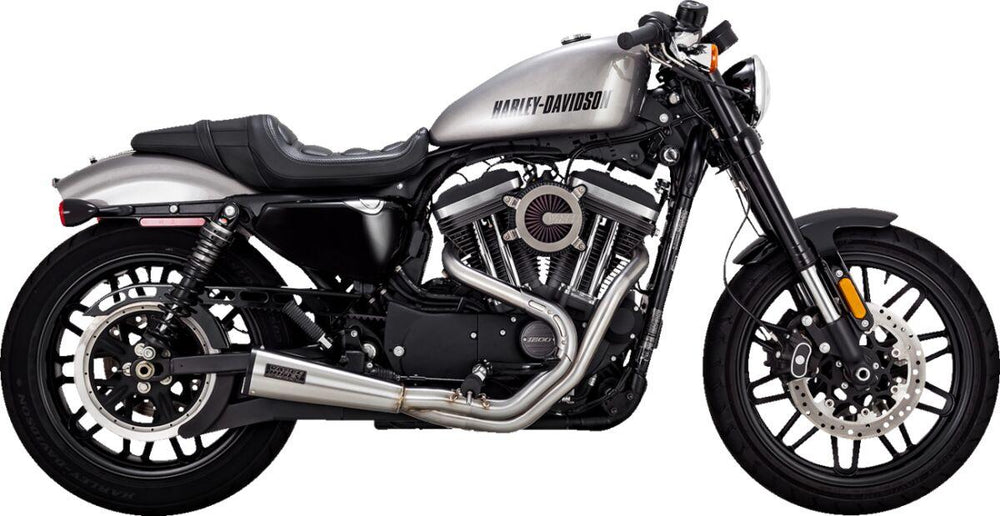 Vance & Hines Exhaust System For Harley Davidson XL1200C 2004-2013 - Brushed