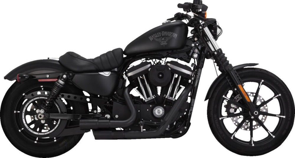 Vance & Hines Mini Grenades Exhaust System For Harley Davidson XL1200C 2004-2013 - Black