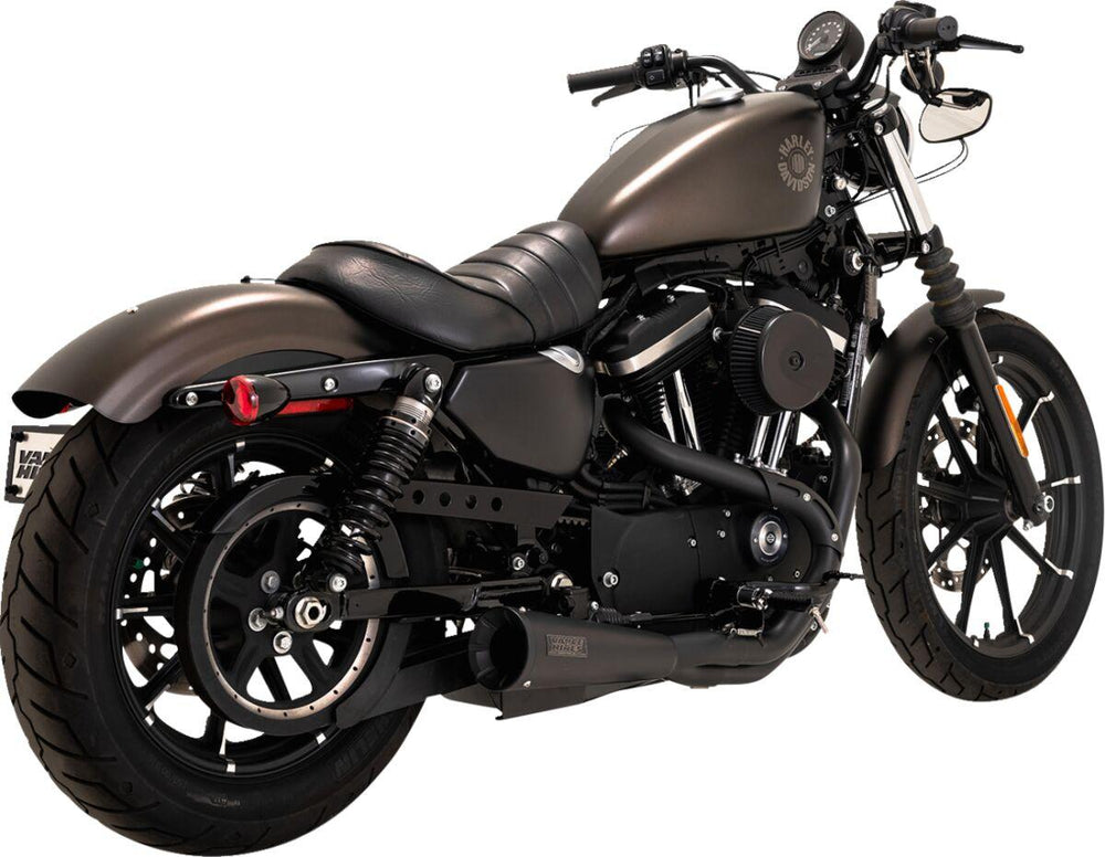 Vance & Hines 2 Into 1 Upsweep PCX Exhaust System For Harley Davidson XL1200C 2014-2020 - Black