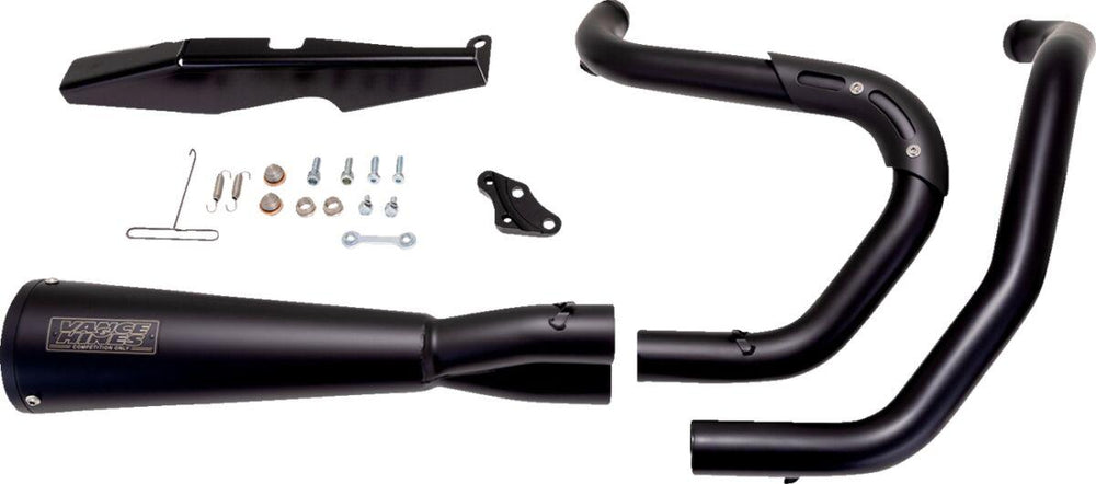 Vance & Hines 2 Into 1 Upsweep PCX Exhaust System For Harley Davidson XL1200C 2014-2020 - Black