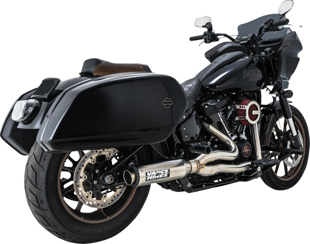 Vance & Hines 2 Into 1 Supersport Exhaust System For Harley Davidson FLDE 1750 ABS 2018-2020 - Brushed