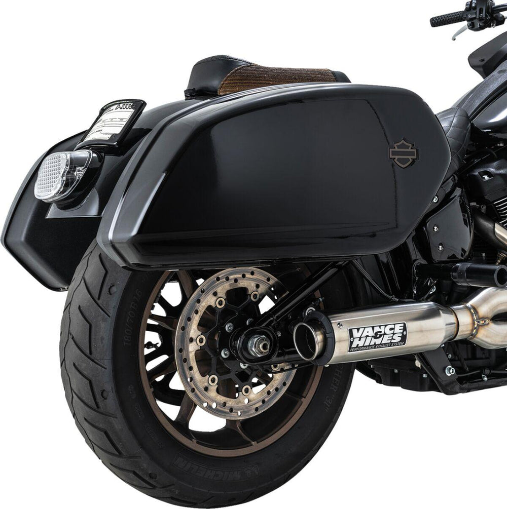 Vance & Hines 2 Into 1 Supersport Exhaust System For Harley Davidson FLDE 1750 ABS 2018-2020 - Brushed