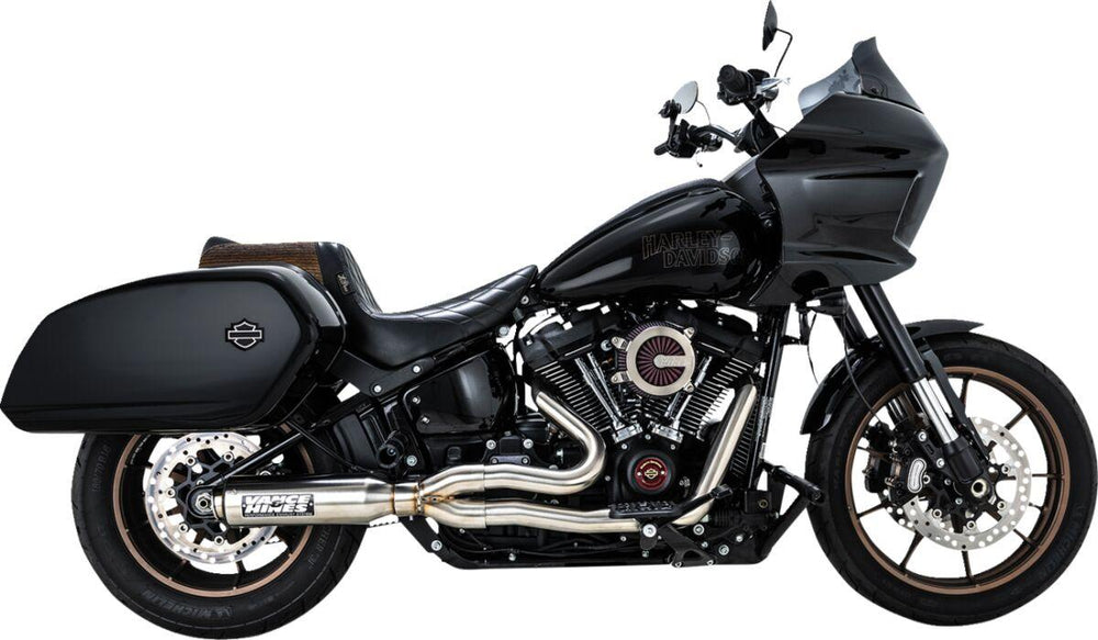 Vance & Hines 2 Into 1 Supersport Exhaust System For Harley Davidson FLDE 1750 ABS 2018-2020 - Brushed