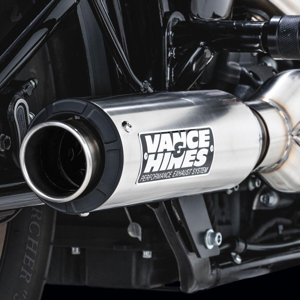 Vance & Hines 2 Into 1 Supersport Exhaust System For Harley Davidson FLDE 1750 ABS 2018-2020 - Brushed
