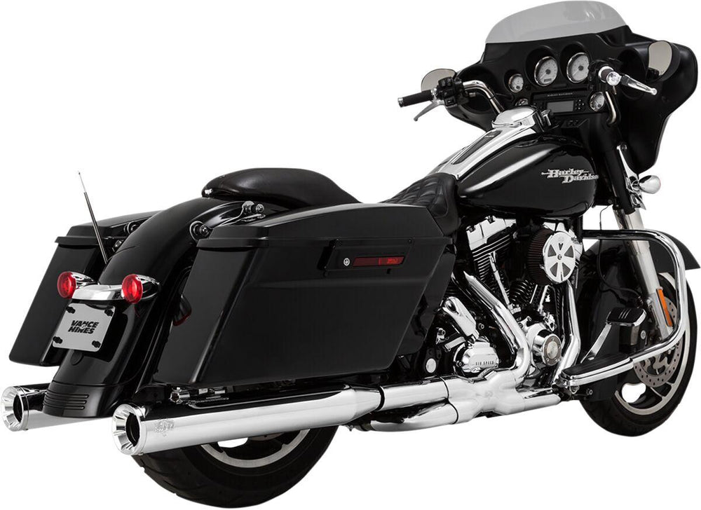 Vance & Hines Eliminator 400 Silencers For Harley Davidson FLHR 1340 1995-1998 - Chrome