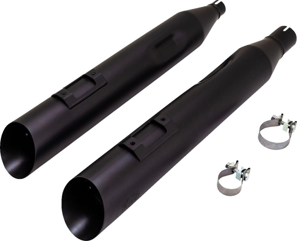 Vance & Hines Slash 450 Silencers For Harley Davidson FLDE 1750 2018 - Black