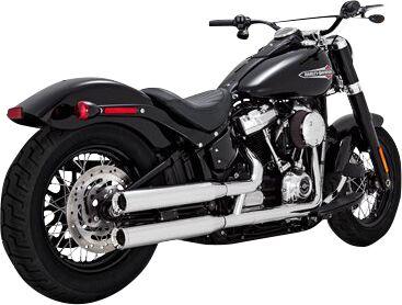 Vance & Hines Eliminator 300 Silencers For Harley Davidson FLFB 1750 2018-2020 - Chrome