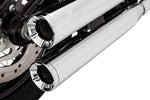 Vance & Hines Eliminator 300 Silencers For Harley Davidson FLFB 1750 2018-2020 - Chrome