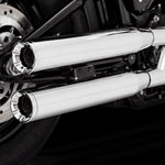 Vance & Hines Eliminator 300 Silencers For Harley Davidson FLFB 1750 2018-2020 - Chrome