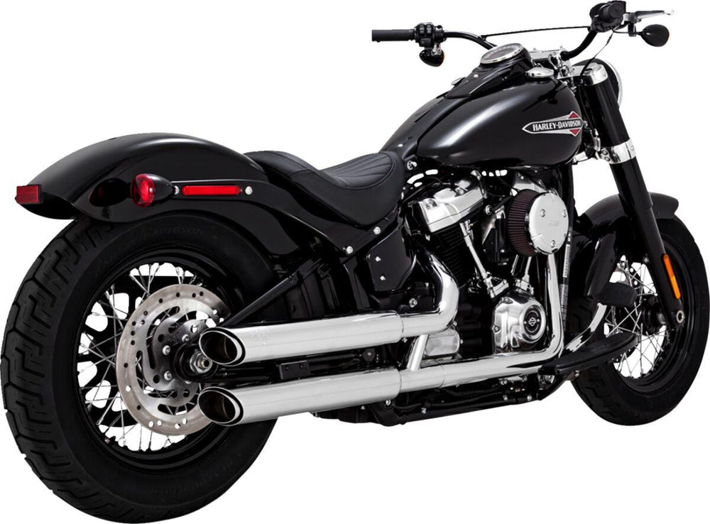 Vance & Hines 3" Twin Slash Silencers For Harley Davidson FLFB 1750 2018-2020 Right - Chrome