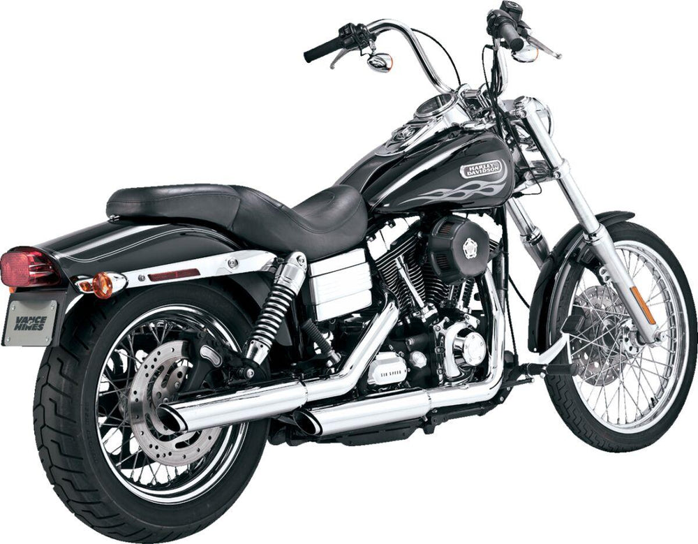 Vance & Hines 3" Twin Slash Silencers For Harley Davidson FXD 1340 1995-1998 - Chrome