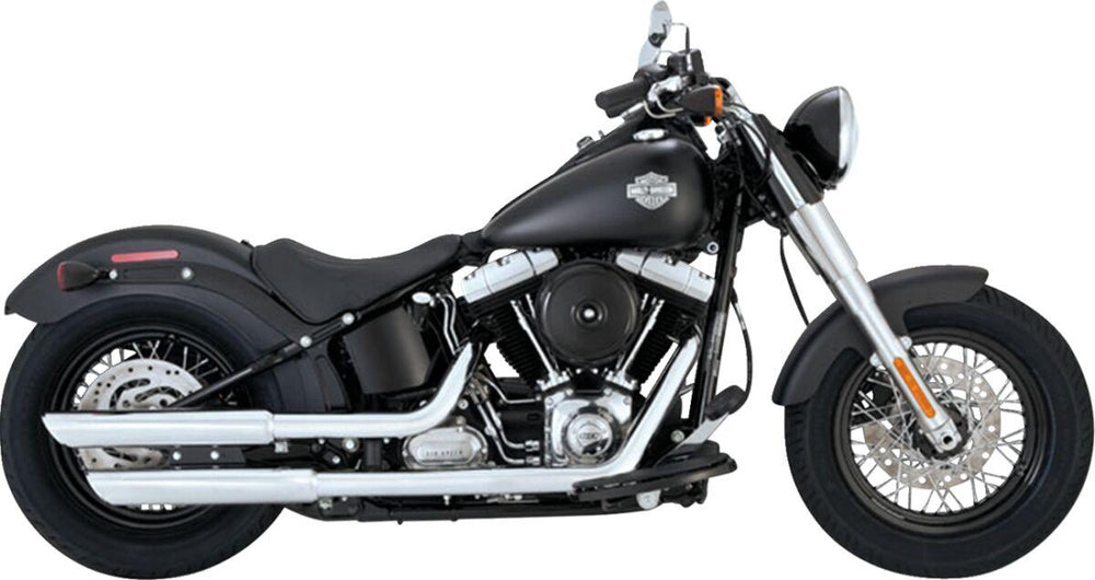 Vance & Hines 3" Twin Slash Silencers For Harley Davidson FLS 1690 2012-2017 Right - Chrome