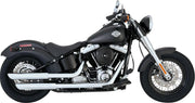 Vance & Hines 3" Twin Slash Silencers For Harley Davidson FLS 1690 2012-2017 Right - Chrome