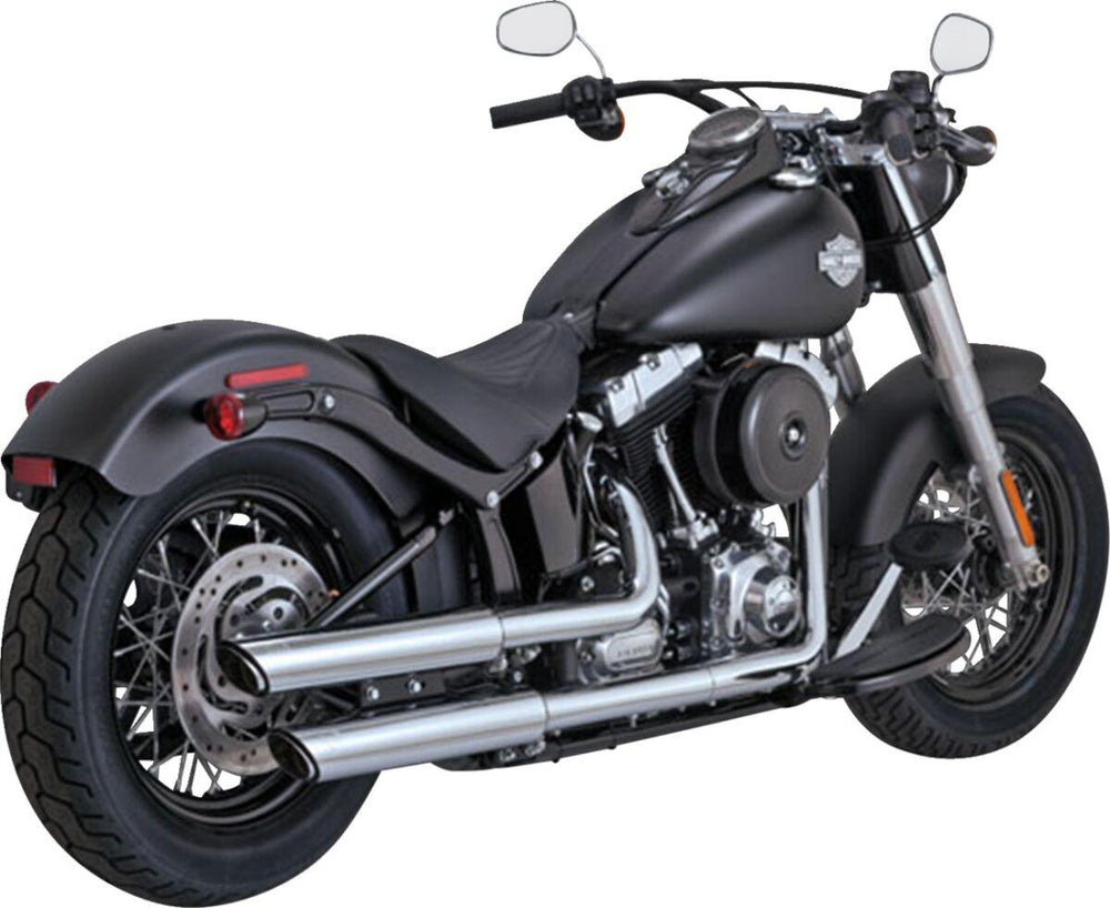 Vance & Hines 3" Twin Slash Silencers For Harley Davidson FLS 1690 2012-2017 Right - Chrome